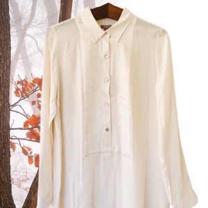 New J. JILL silk tunic blouse